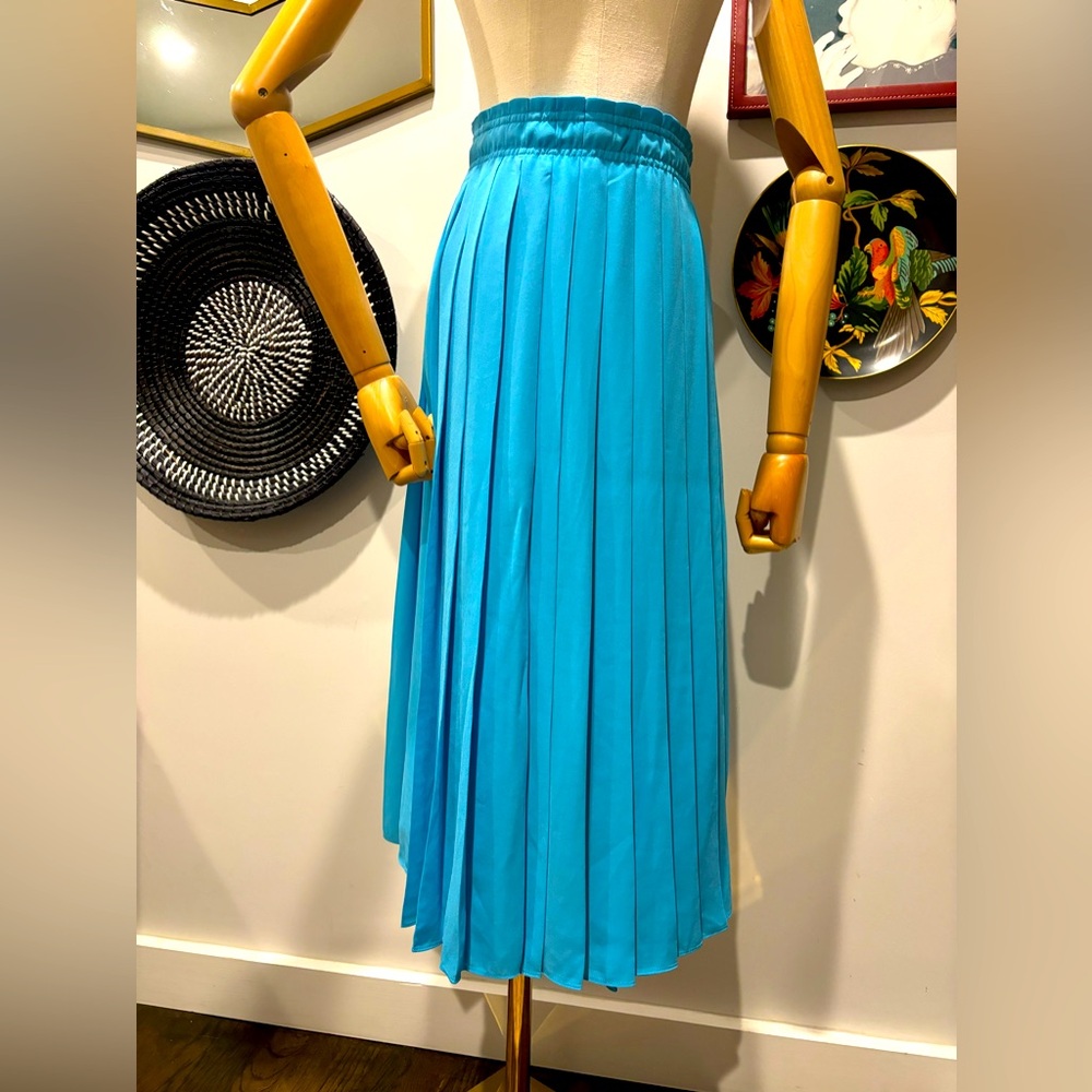 J Crew Pleated Midi Skirt